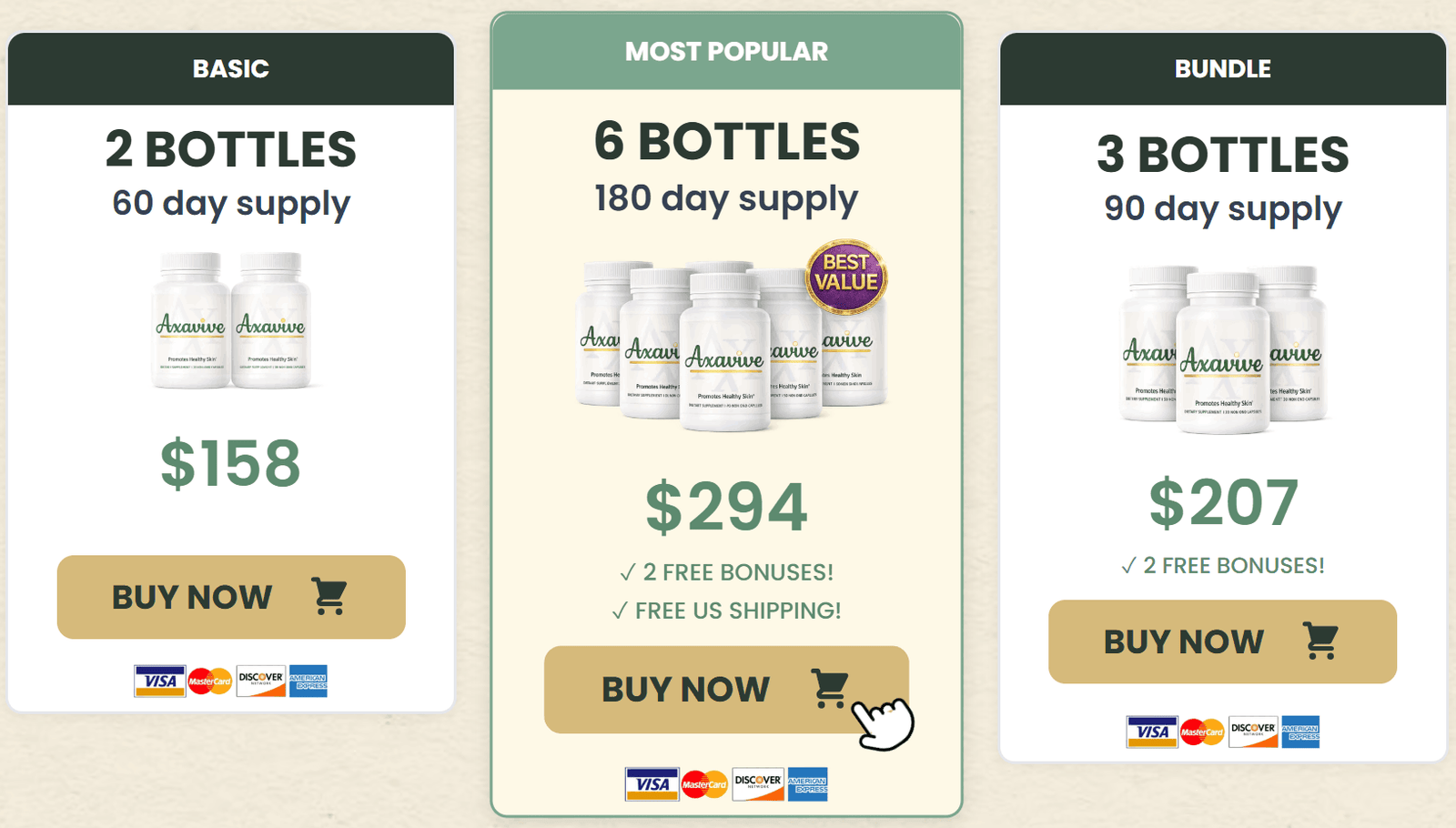 axavive order-sale